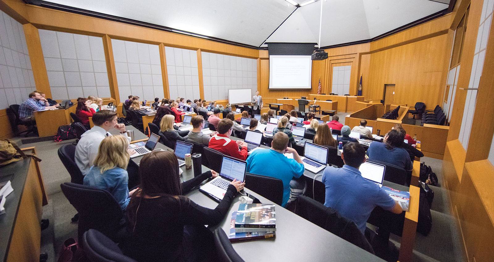 Students in a classroom at UNL Law