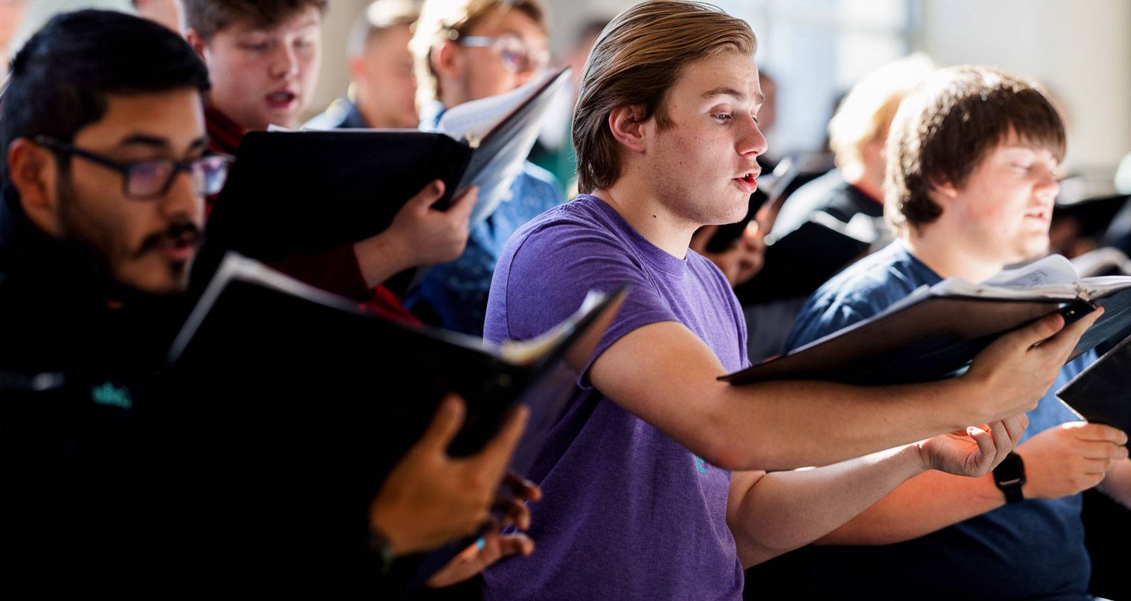 WSC students practice for choir