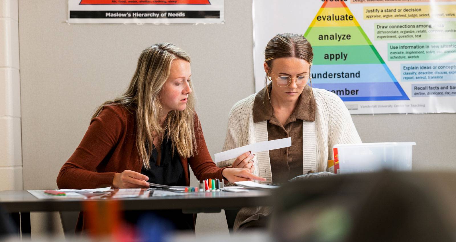 WSC students work in a behavioral science lab
