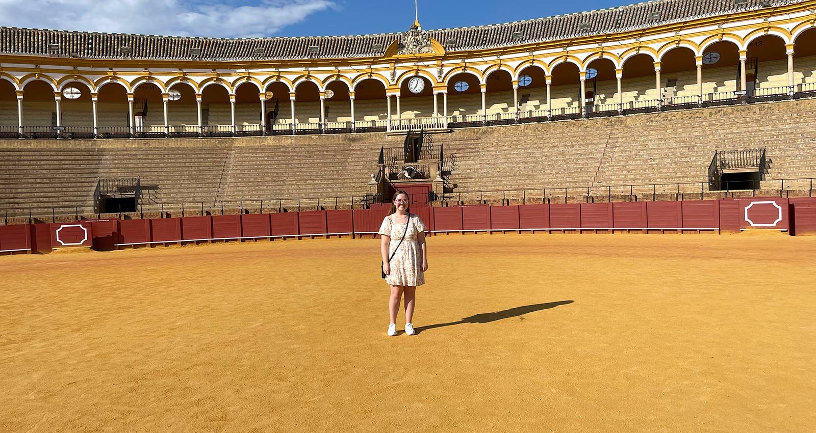 A student studying abroad in Spain