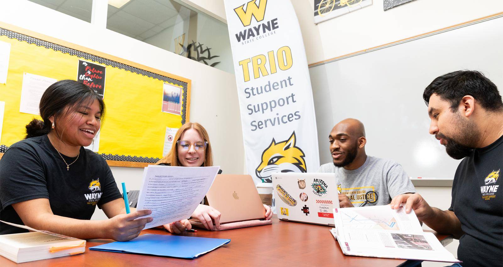 A group of WSC students in the TRIO program