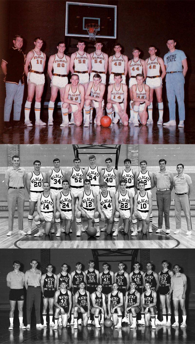 1967-68, 1968-69, and 1969-70 men's basketball teams