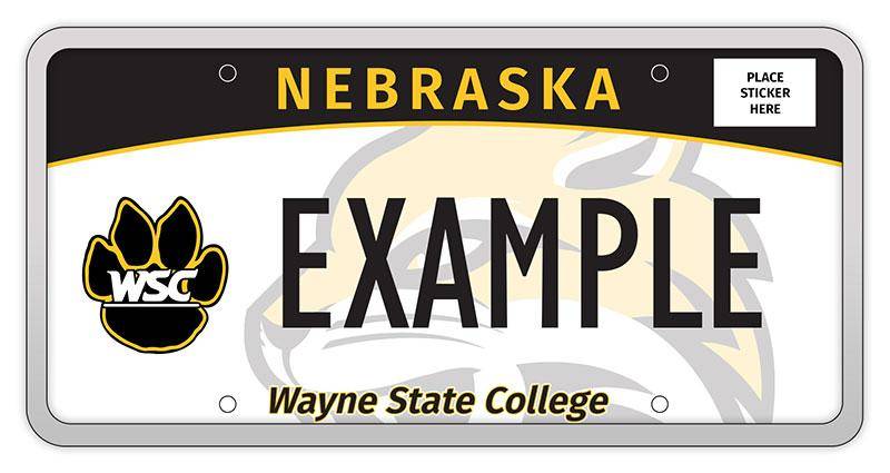 Image of the WSC specialty license plate