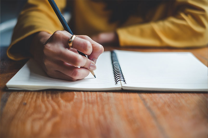 English writing degree concept