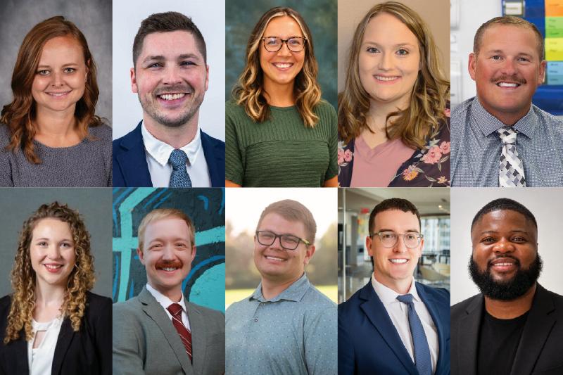 Portraits of the 2026 10 under 10 Alumni Award Winners