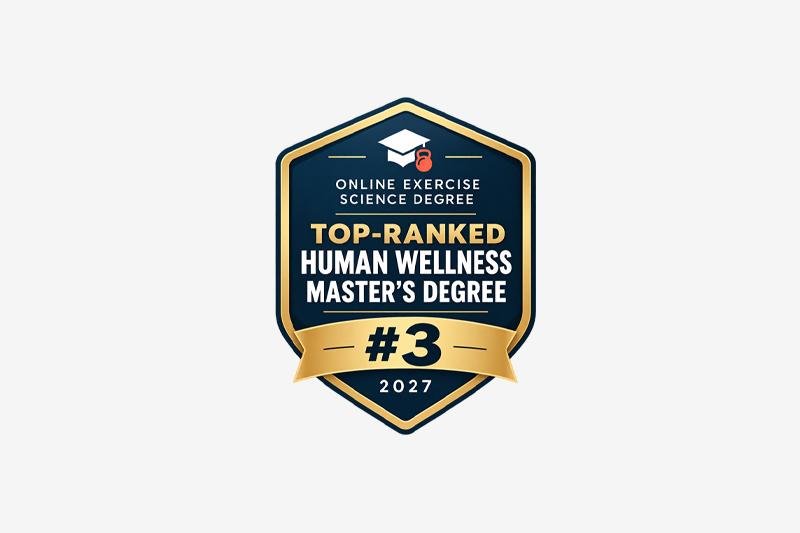 Top Wellness Management Master's Degree award badge