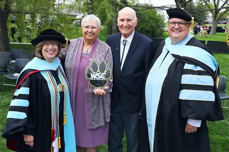 President Marysz Rames, Diane and Don Soukup, and Foundation CEO Dr. Bob Machovsky