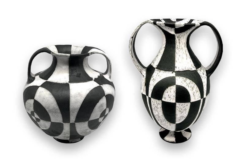 Two pieces of artwork by Margaret Bohls