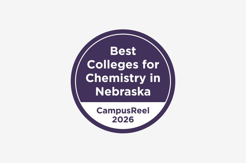 Top Colleges for Chemistry award badge