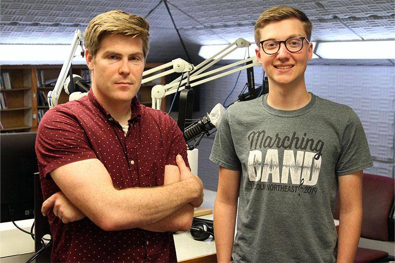 Photo of Dr. Sean Ahern and Grant Ferrell