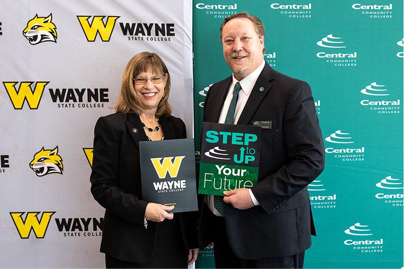 WSC President Marysz Rames and CCC President Matt Gotschall