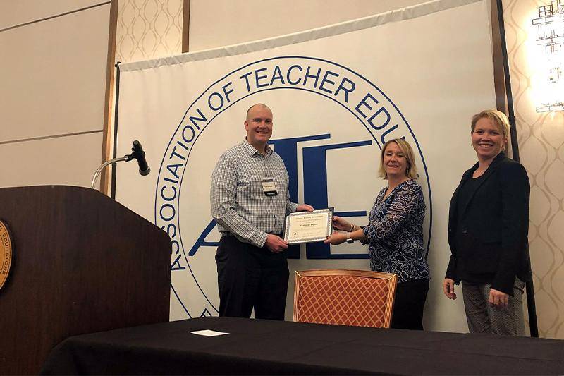 Dr. Christian Legler at the 2018 Association of Teacher Educators (ATE) annual meeting in Las Vegas