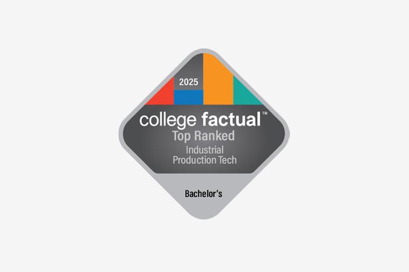 Best Industrial Technology degree award badge