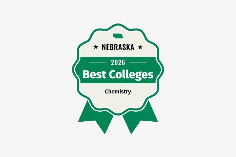 Best college for chemistry award badge