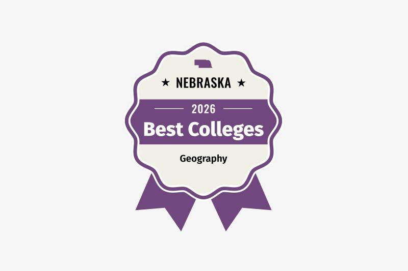 best college for geography award badge