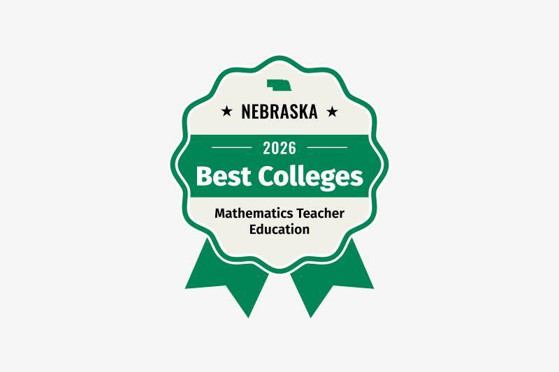 Best math teacher education degree award badge