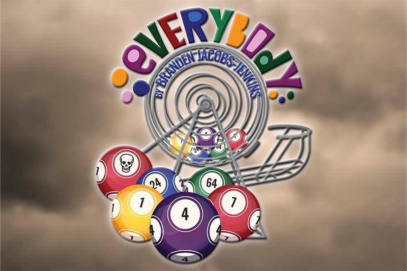 Graphic image representing the theatre show "Everybody" by Branden Jacobs-Jenkins