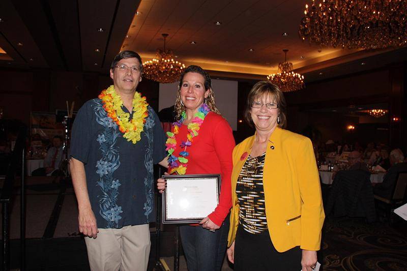 Bart Gotch, Kelly Frese, and WSC President Marysz Rames