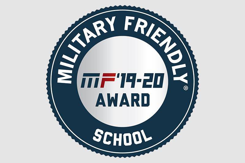 Military Friendly Award logo for 2019-20
