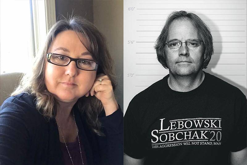 Composite photo of Charlene Pierce (left) and Tom Hunley