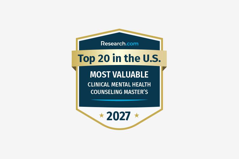 Most Valuable Counseling Master's Degree award badge