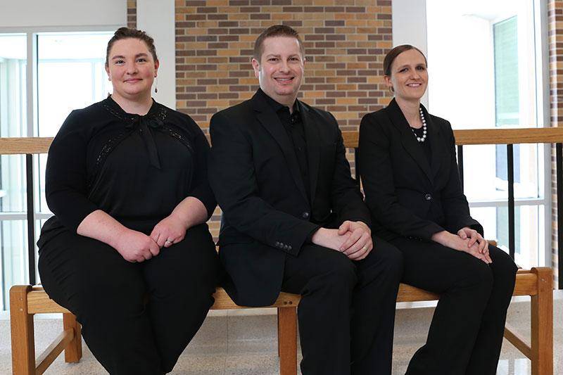 Trio Mezzklarno: Dr. Sarah Farr, Dr. Karl Kolbeck, and Dr. Angela Miller-Niles