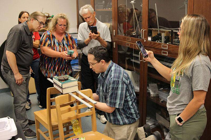 Photo of faculty at the physics workshop