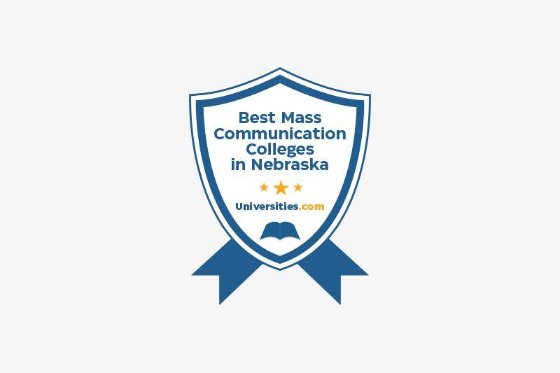 Best College in Nebraska for Mass Communication award badge