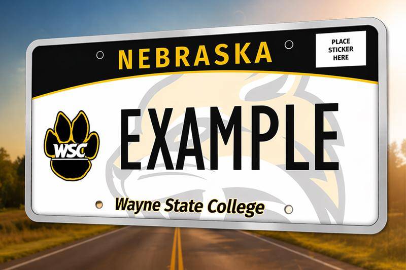 WSC specialty license plate design