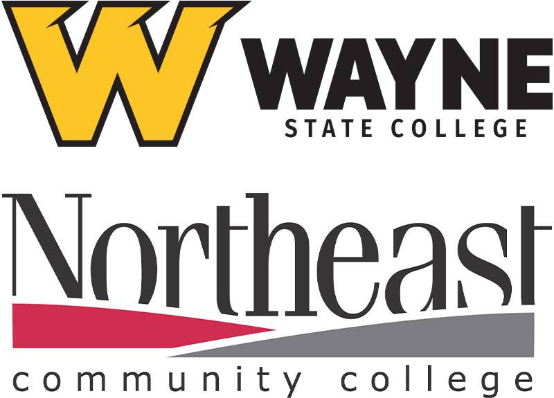 Wayne State College and Northeast Community College logos