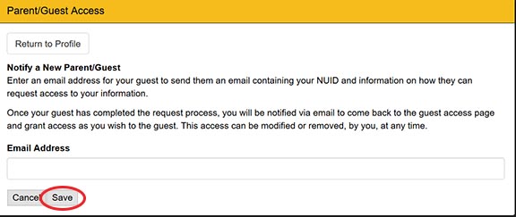 Parent access wildcatsonline fill in parent email