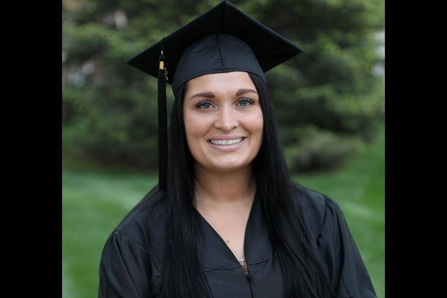 Courtney Neill pictured at the 2026 WSC Spring Commencement Ceremony