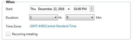 Zoom schedule meeting options