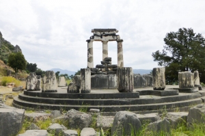 The Tholos at the temple of Athena in Greece